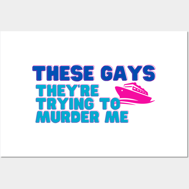 White L0tus These Gays Wall Art by Popish Culture